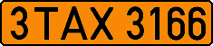 License plate Belarus, Taxi
