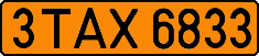 License plate Belarus, Taxi