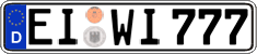 German license plate, Regular plates