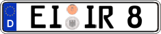 German license plate, Regular plates