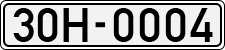 License plate of Vietnam, Cars