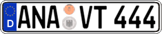 German license plate, Regular plates