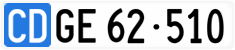 License plate of Switzerland, Diplomatic