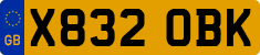 License plate of the United Kingdom, 1983 year system