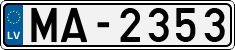 License plate of Latvia, Regular car plates