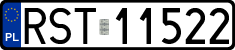 License plates of Poland, Regular car plates
