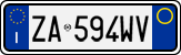 License plate of Italy, Cars (1994 year series)