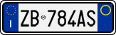 License plate of Italy, Cars (1994 year series)