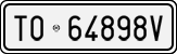 License plate of Italy, Cars (1927 year series)