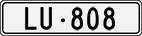 License plate of Switzerland, Cars