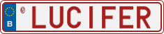 License plate of Belgium, Vanity Plates (2014)