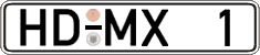 German license plate, Regular plates