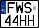 License plates of Poland, Regular car plates
