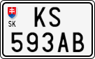 License plate of Slovakia, Motorcycles