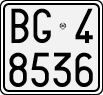 License plate of Italy, Motorcycles (1927 year series)
