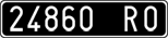 License plate of Italy, Cars (1927 year series)