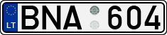 License plate of Lithuania, Cars