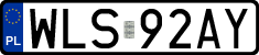 License plates of Poland, Regular car plates