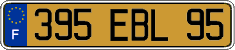French license plate, FNI