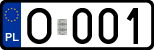 License plates of Poland, Regular car plates