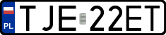 License plates of Poland, Regular car plates