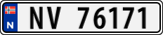 License plate of Norway, Cars
