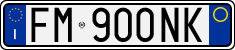 License plate of Italy, Cars (1994 year series)