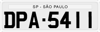 License plate of Brazil, Private owners (1990)