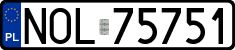 License plates of Poland, Regular car plates