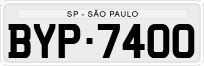 License plate of Brazil, Private owners (1990)