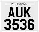 License plate of Brazil, Private owners (1990)
