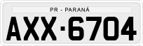License plate of Brazil, Private owners (1990)