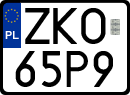 License plates of Poland, Regular car plates