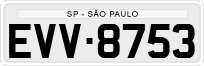 License plate of Brazil, Private owners (1990)