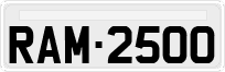 License plate of Brazil, Private owners (1990)