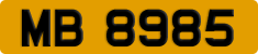 License plate of Hong Kong, AB 1234