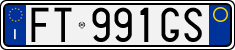 License plate of Italy, Cars (1994 year series)
