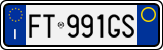 License plate of Italy, Cars (1994 year series)