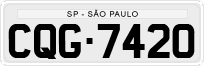 License plate of Brazil, Private owners (1990)
