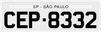 License plate of Brazil, Private owners (1990)