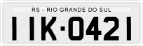 License plate of Brazil, Private owners (1990)