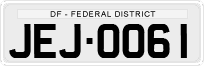 License plate of Brazil, Private owners (1990)