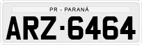 License plate of Brazil, Private owners (1990)