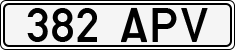License plate of Estonia, Regular car plates