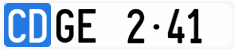 License plate of Switzerland, Diplomatic