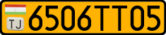 License plate of Tajikistan, Public transport (2009)