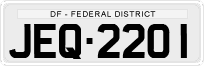 License plate of Brazil, Private owners (1990)