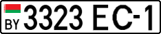 License plate Belarus, Cars (2004)