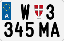 License plate of Austria, Regular plates