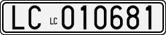 License plate of Italy, Cars (1927 year series)